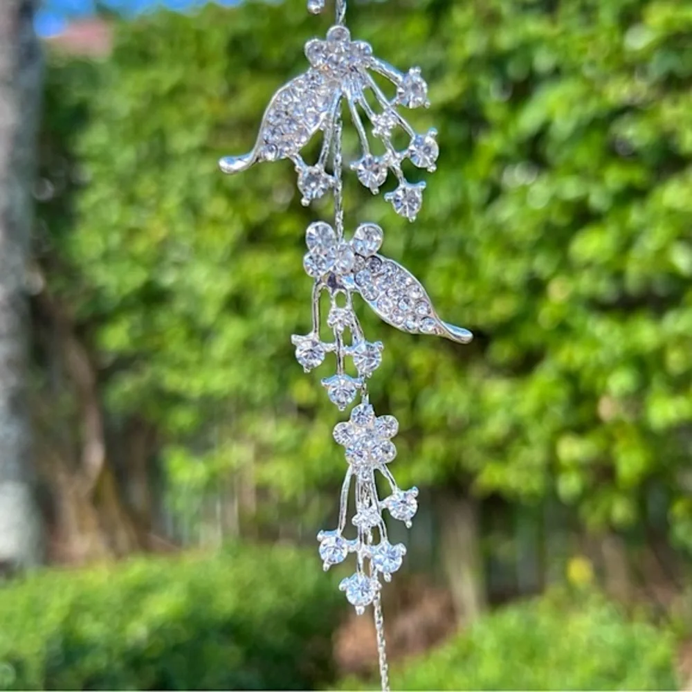 Austrian Crystal Floral Hair Jewelry Accesory